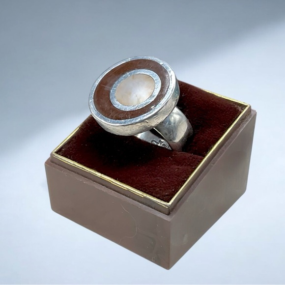 🌺 Soul Flower Sterling Silver Inlay Ring - Picture 3 of 12